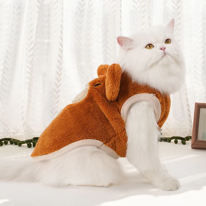 Bear Hoodie For Cats